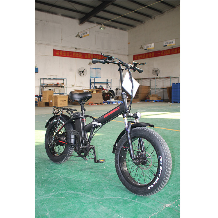 MINGMAX48V500W Fat Bike Electric 20 Inch Foldable Electric Snow Bike With 48V 15Ah Lithium Battery bici elettrica ebike fat tire