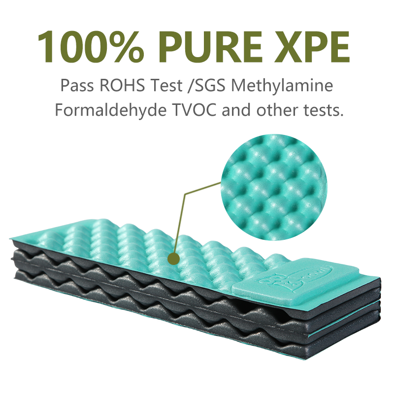 Factory Supply Discount Price YUEHAI XPE Foam Camping 3D Foam Sit Mattress Mat Ultralight