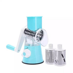 Vegetable Chopper Cheese Grater Rotary 3 Drum Blades Manual Slicer Cheese Grater Multi-function Vegetable Cutter