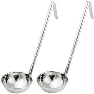 Super Sturdy Ergonomic 1 Oz Soup Ladle 3 Pk Stainless Steel Ladles with Long Handles Kitchen Accessories