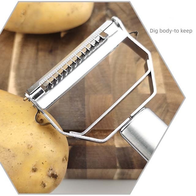 Hot Selling Kitchen Gadgets Multiple functional Tool Stainless Steel Fruit Potato Peeler Julienne Vegetable Peeler