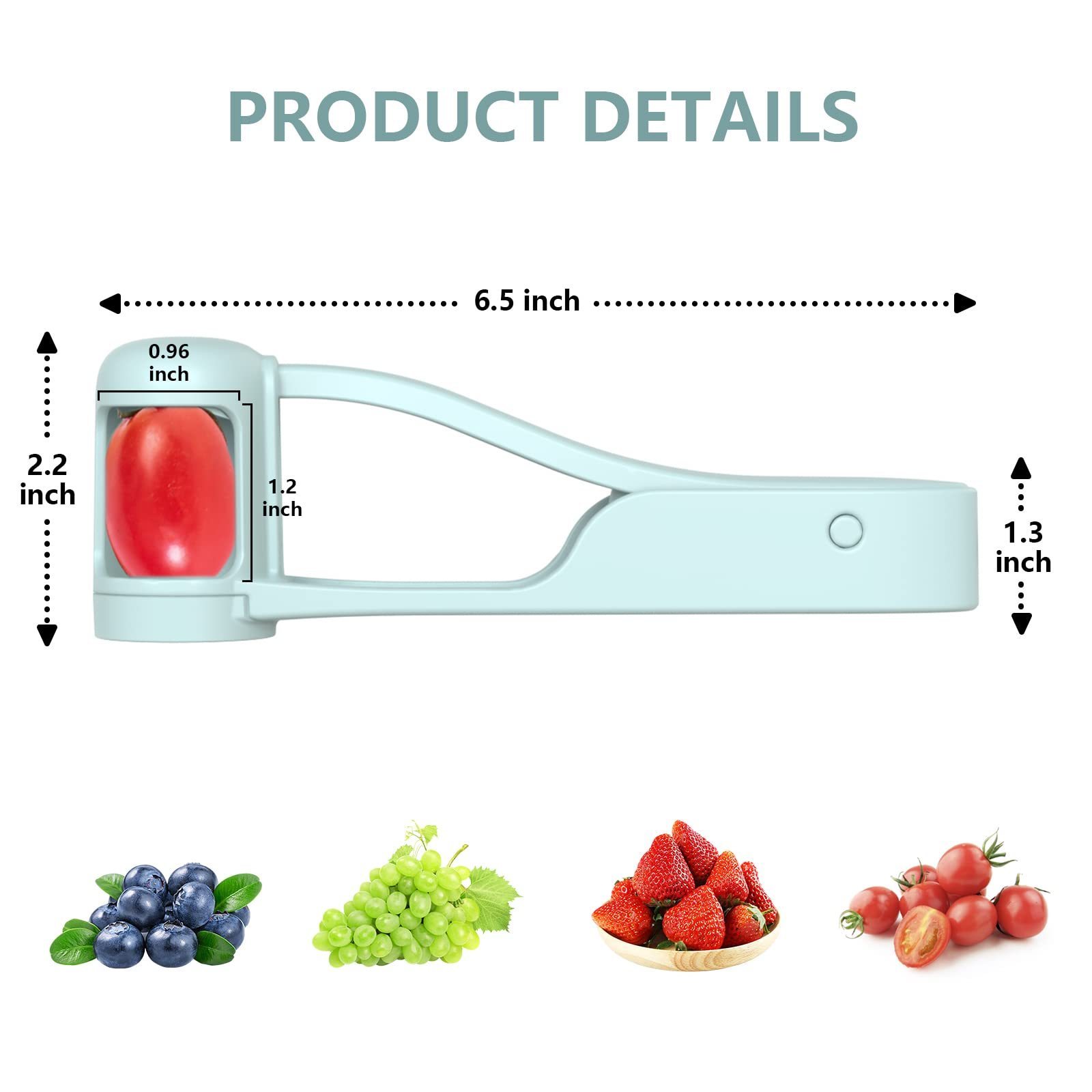 2024 New Product Grape Slicer Cutter Quarter Slice Tool For Vegetable Fruit Salad Cake Decoration  Kitchen Gadget Fruit Slicer