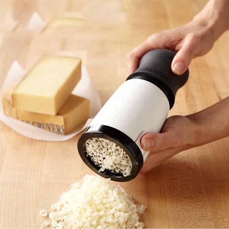 Kitchen Gadgets Butter Food Mill Cheese Grater Slicer Manual Rotary Cheese Chopper with 2 Different Graters