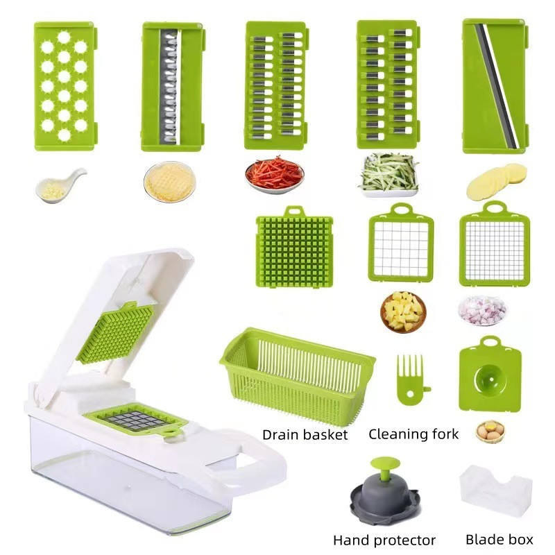 Hot Selling Multi-Function Gadget Vegetable Chopper Dicing Shredding Slicing Kitchen Tool Grater Vegetable Cutter