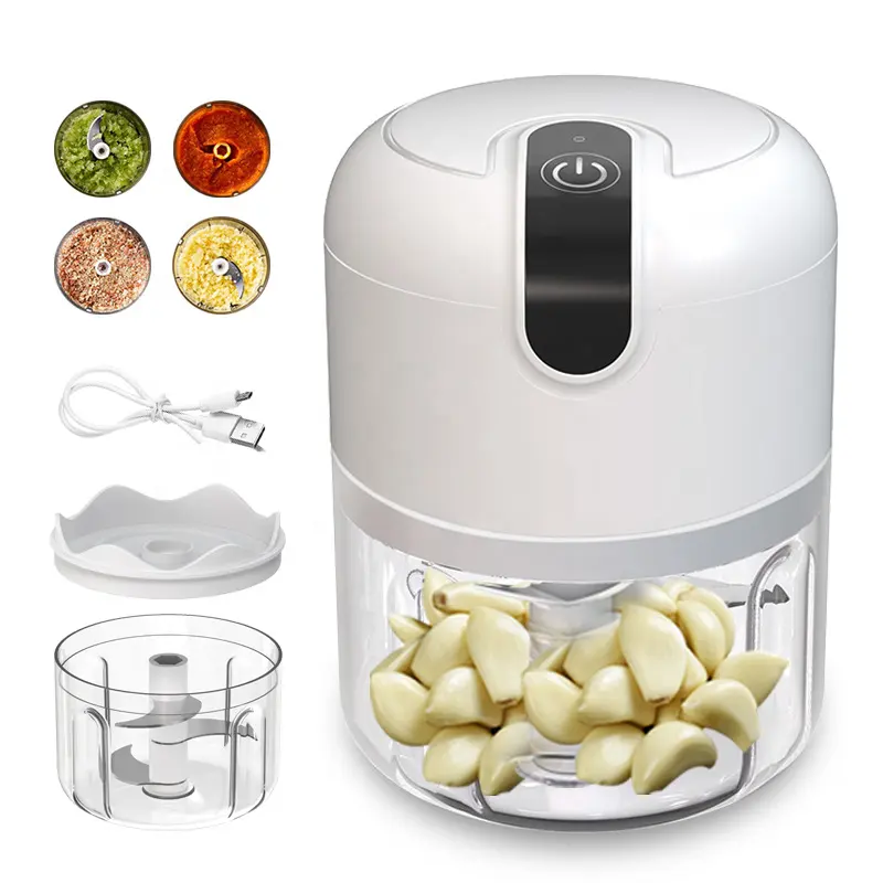 Multi-Functional Wireless Garlic Blender Kitchen Portable Electric Vegetable Chopper Mini Food Processor Home Kitchen Gadgets