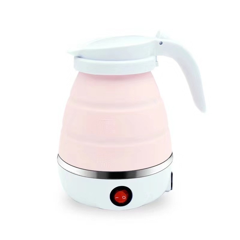 600ML New Design Travel Foldable Silicone Kettle Mini Folding Outdoor Portable Collapsible Silicone Electric Kettle