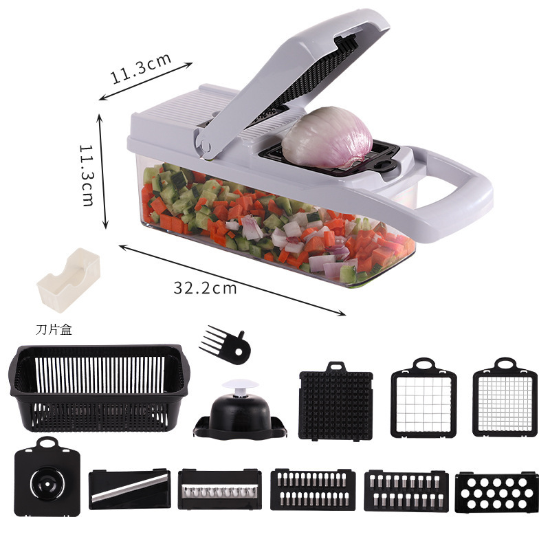 Convenient Vegetable Chopper Multi Blade Vegetable Slicer Salad Cutter for Onion & Potato Kitchen Gadgets