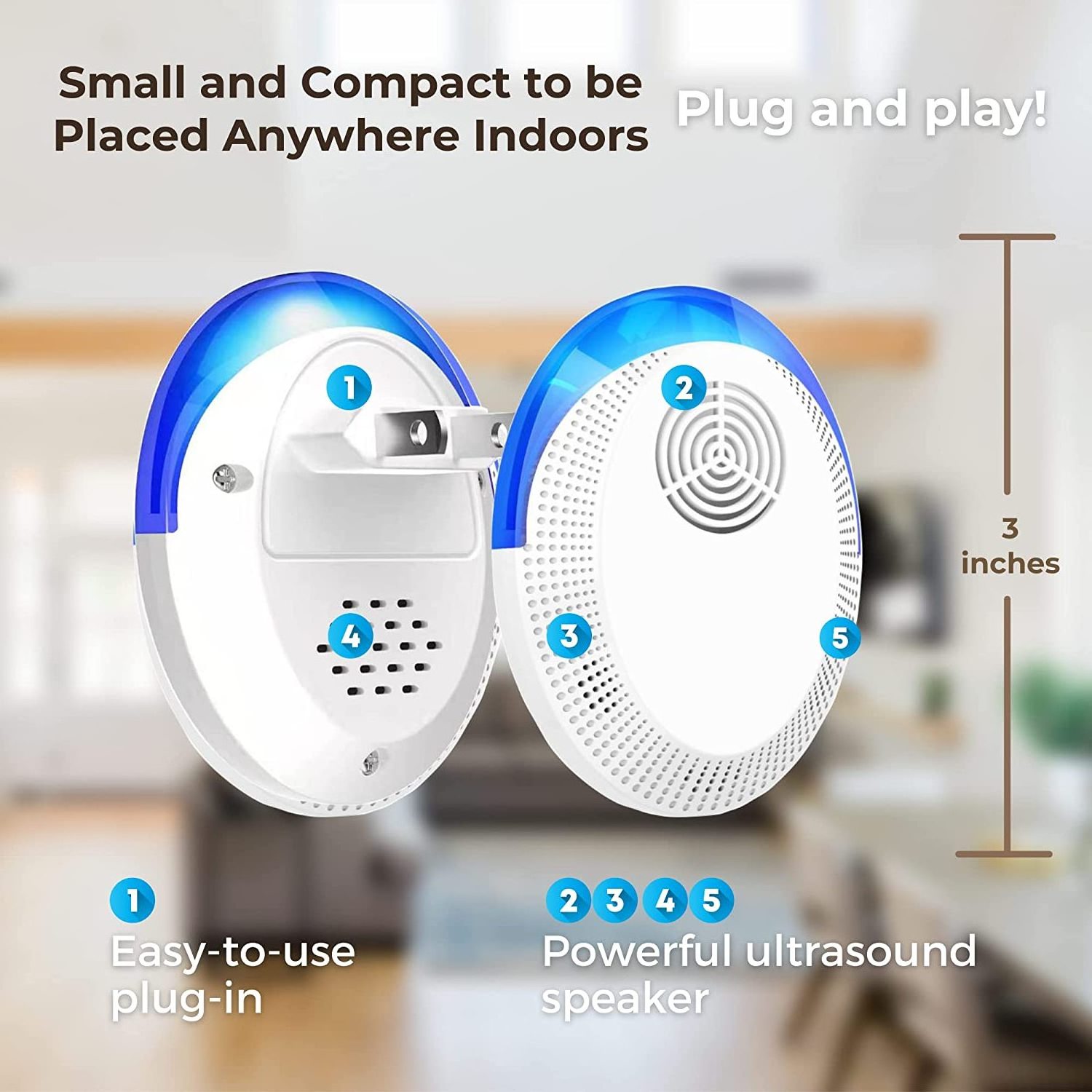 Best Selling Ultrasonic Repeller Reject Ultrasonic insect and Mosquito  repellent pest control