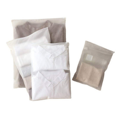 Clothing plastic zipper bag customized printed packaging PE bag t shirt clothes packaging slider zip lock