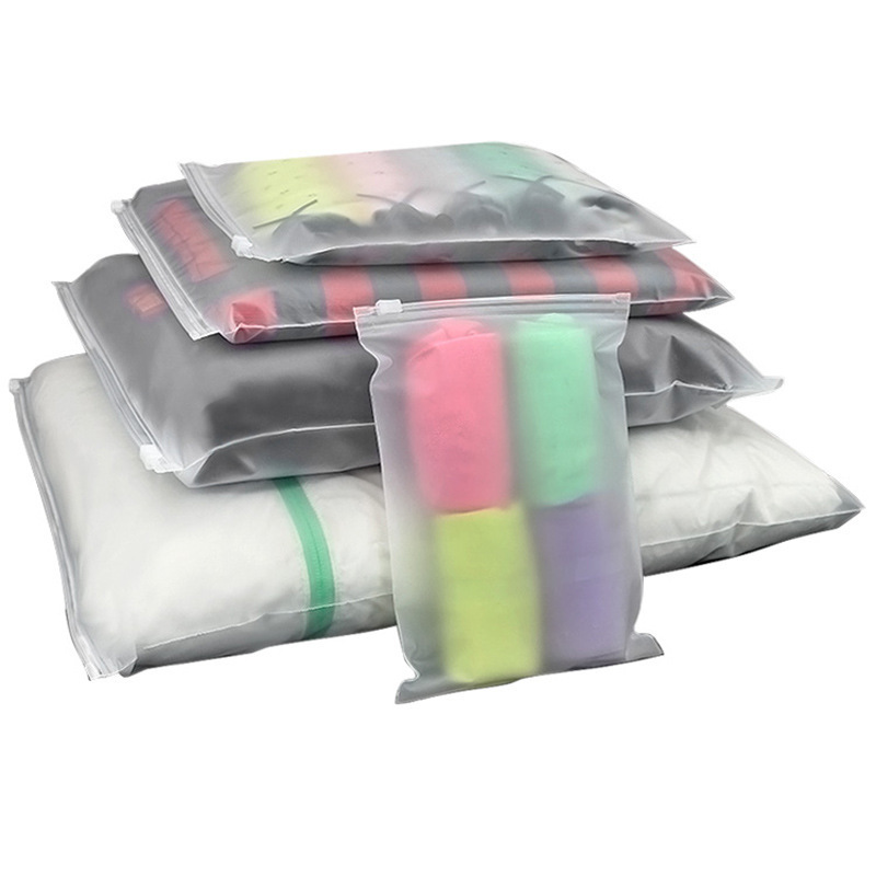 Custom Print Biodegradable Plastic T Shirt Clothing Ziplock Packaging Zip Lock Frosted Zipper Poly Bag With Your Logo