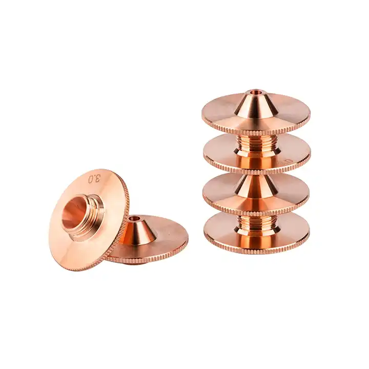 D28mm 3.0mm Fiber Laser Nozzle Copper Spray Nozzle Single Double Layer For Fiber Laser Cutting Machine