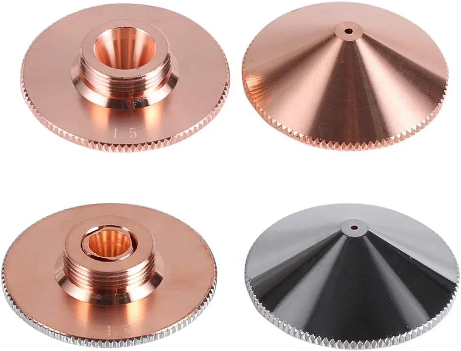 D28mm 3.0mm Fiber Laser Nozzle Copper Spray Nozzle Single Double Layer For Fiber Laser Cutting Machine