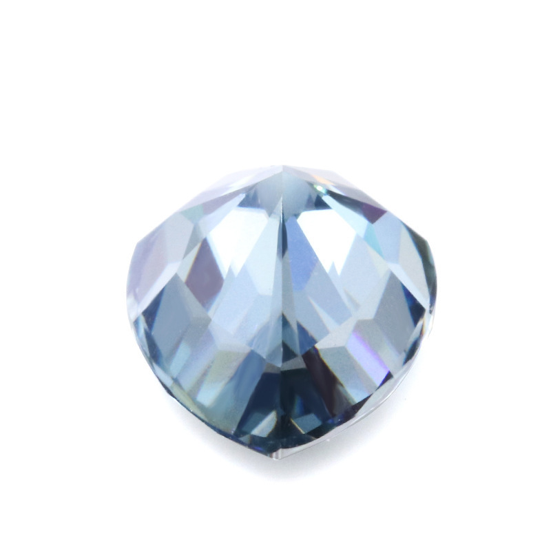 wholesale Jewelry moissanite factory  shaped royal blue pear moissanite diamond stone with certificate