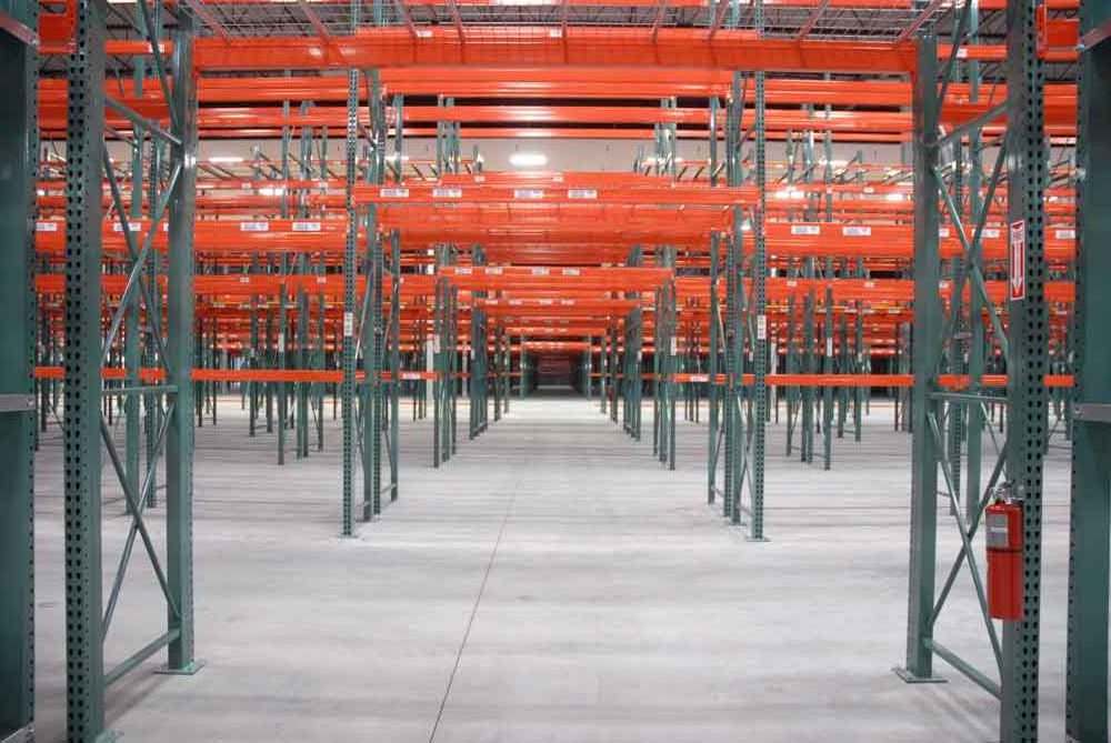 warehouse system pallet racking with teardrop holes for upright america standard heavy duty