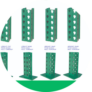 warehouse system pallet racking with teardrop holes for upright america standard heavy duty