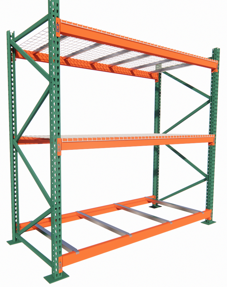 warehouse system pallet racking with teardrop holes for upright america standard heavy duty