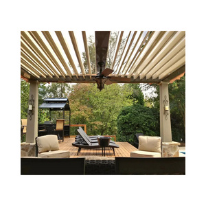 Gazebos Metal Roof Aluminium Outdoor  Gazebos for Sale Aluminium Pergola Motorized Louver Roof