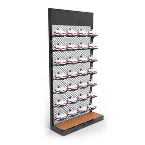 Factory Hot Selling Metal Floor Standing Sport Sneaker Display Rack Shoes Shelf For Shopping Mall Retail Store