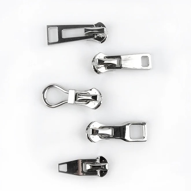 Metal zipper pull down jacket clothing pull needle lock home textile luggage shoes zipper sliders