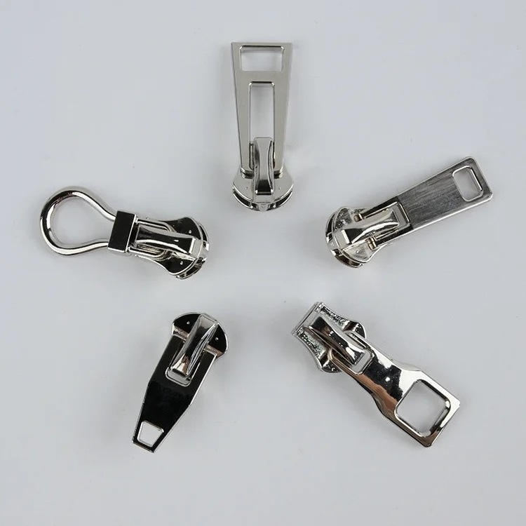 Metal zipper pull down jacket clothing pull needle lock home textile luggage shoes zipper sliders