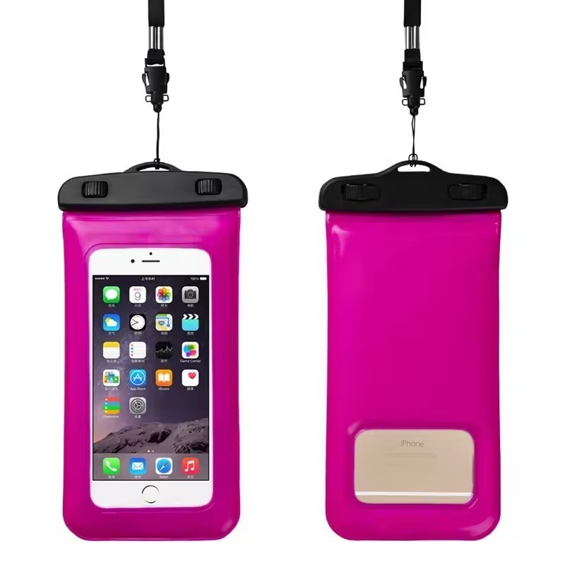 2024 WaterProof Bag PVC Mobile Phone Cases Clear Pouch Case Water Proof Cell Phone Bag With Lanyard