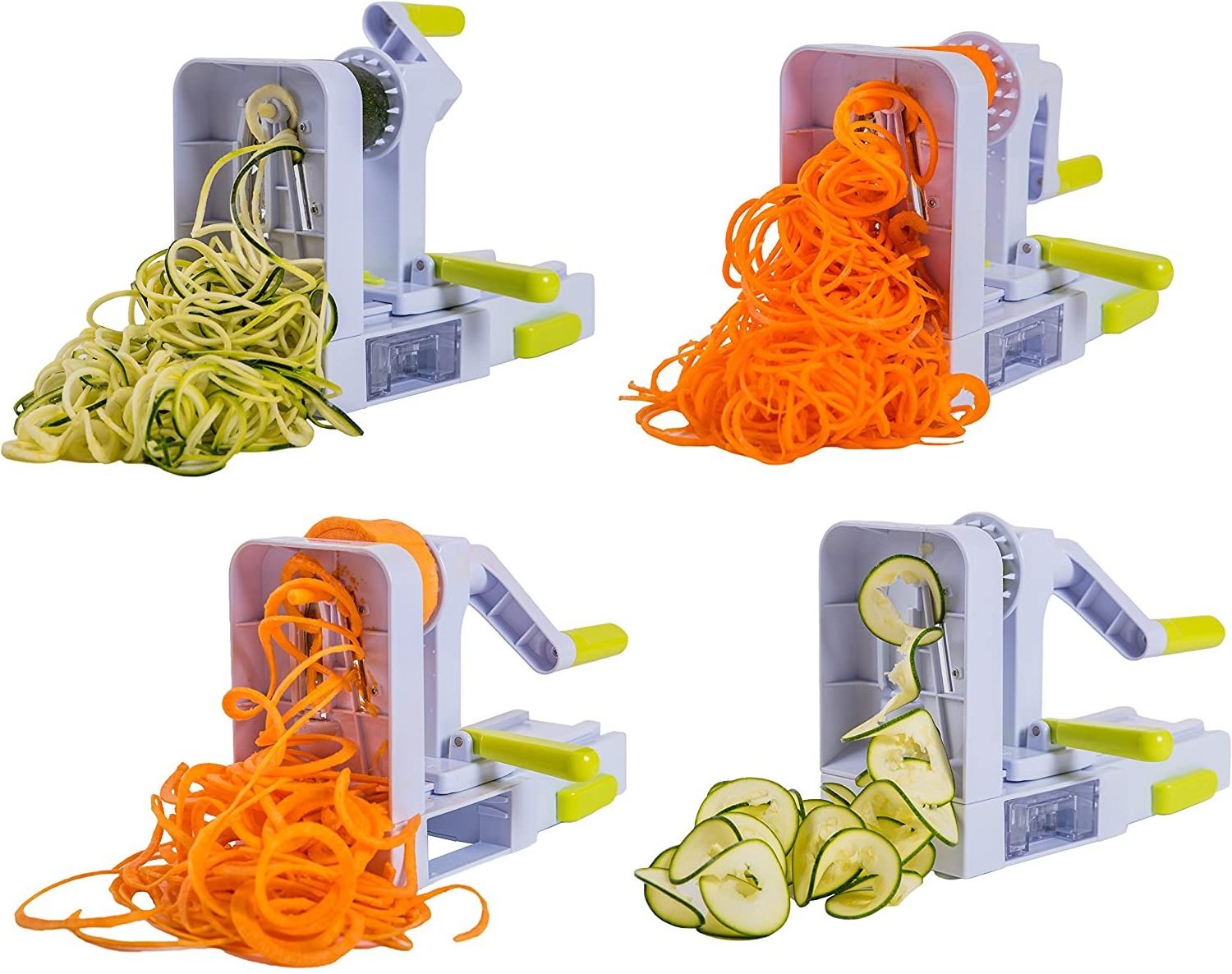 Spiralizer 5-Blade spiralizer / vegetable spiral slicer, Strongest-and-Heaviest Duty, Best Veggie Pasta & Spaghetti Maker