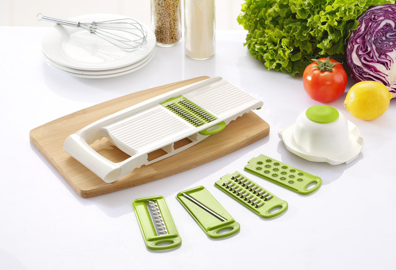 Multifunctional Kitchen Vegetable Slicer Mandoline Slicer Grater Set