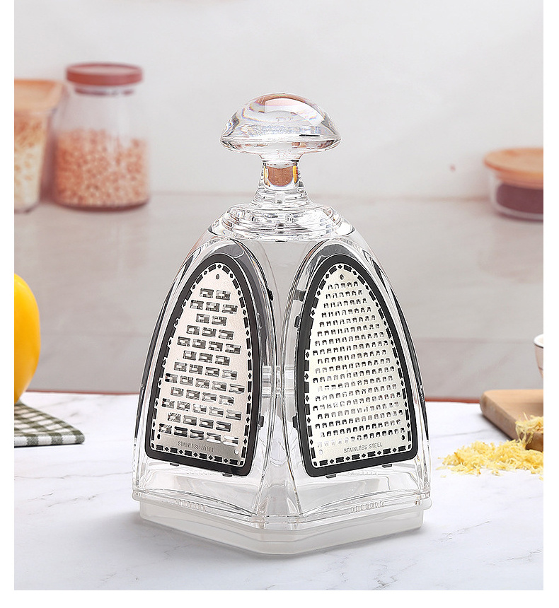 New design Four Surface Glide Technology 4-Sided Boxed Grater vegetable potato cheese grater