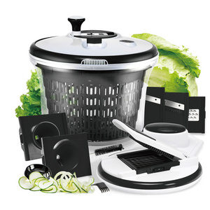 salad maker set,Salad Spinner Large, Quick Dryer with Vegetable Chopper Set Multifunctional Kitchen Gadgets