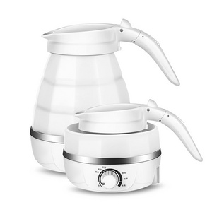 Foldable Kettle,Silicone Travel Foldable Electric Kettle with Dual Voltage and Separable Power Cord Ideal for 110-220V