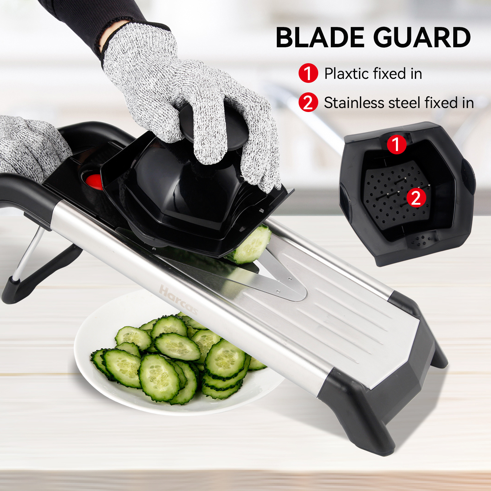 New v blade stainless steel multi vegetable cutter vegetable slicer mandoline slicer set