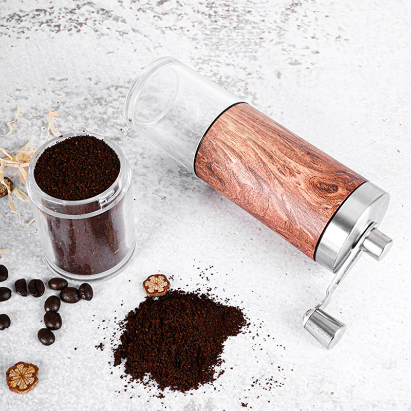 Upgrade Manual Coffee Grinder, Premium Coffee Bean Mill with Ceramic Burrs and Adjustable Coarseness