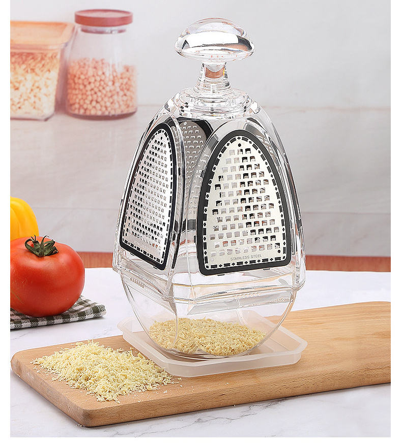 New design Four Surface Glide Technology 4-Sided Boxed Grater vegetable potato cheese grater