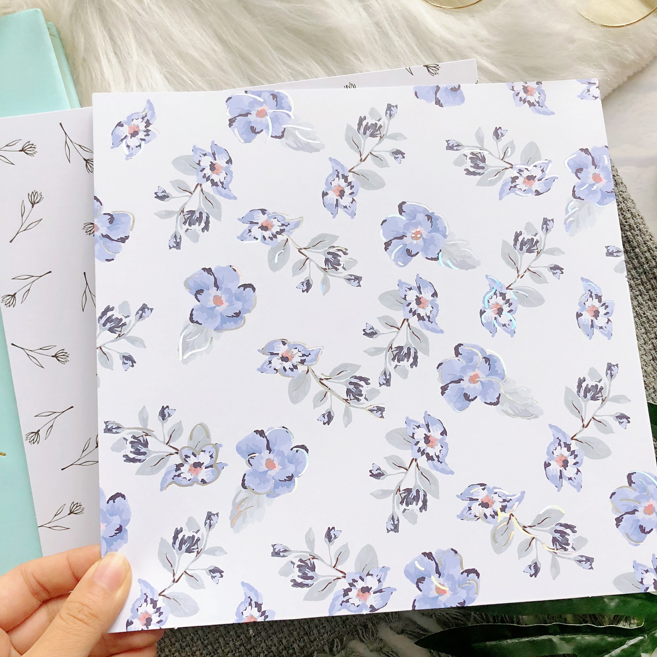 wholesale customization christmas vellum paper pad scrapbook 24sheets for DIY photo album