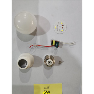 Un-assembled part SKD 3W 5W 7W 9W 12W 15W 18W 25W E27 B22 led bulb