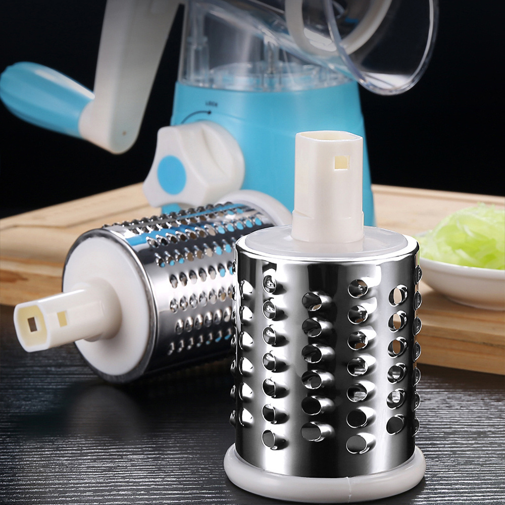 2022 Kitchen Accessories Custom Hand Speedy Safe Vegetable Cutter Slicer, Wholesale Mini Spiral Slicer Drum Grater