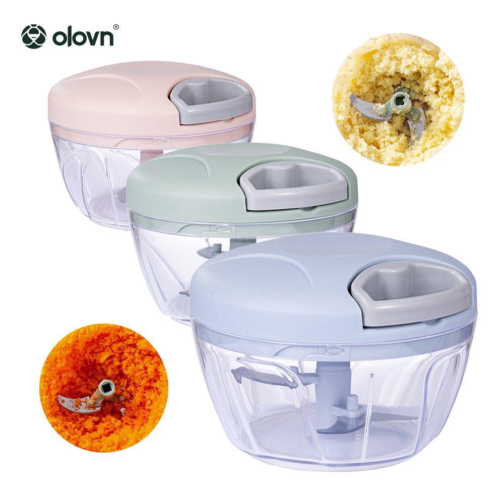 Commercial Salad Multi Functional Bowl Manual Hand Garlic Velo Pull Mini Bicicleta Meat Vegetable Onion Food Chopper