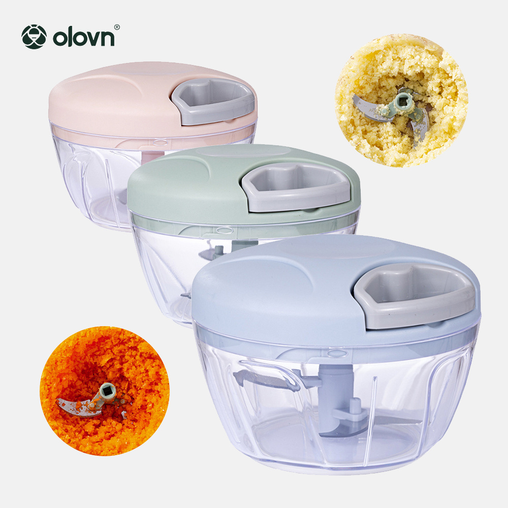 Wholesale Commercial Salad Multi Functional Bowl Manual Hand Garlic Pull Mini  Meat Vegetable Onion Food Chopper