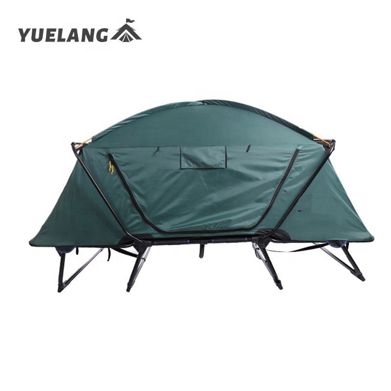 CT25 2 man outdoor camping sleeping bed tent cot  double layer automatic smart tent waterproof  off ground tent