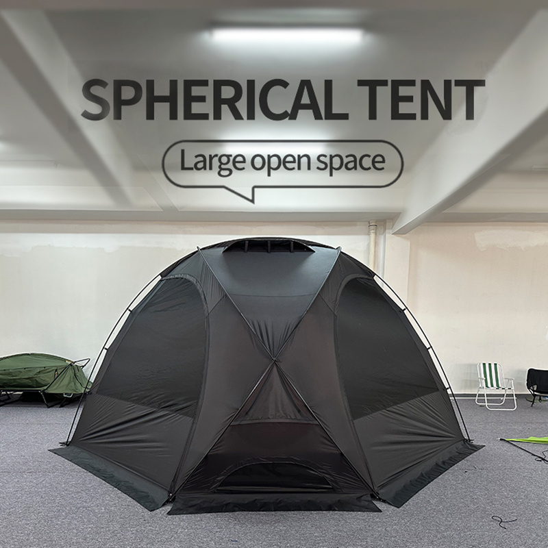 Outdoor camping spherical tent Storm shelter tent large space hemispherical dome tent