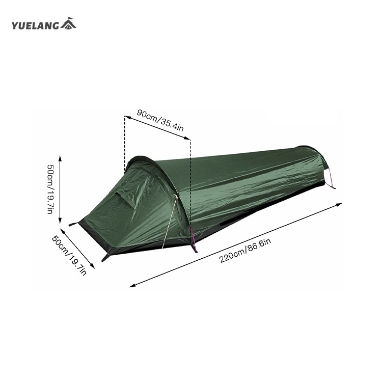 Outdoor Mosquito net sleeping bag 1 person tent  Ultralight bivvy tent Single Layer Camping Tent For Backpacking Hiking