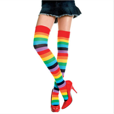 Mature women fashion tights Christmas socks winter warm stockings