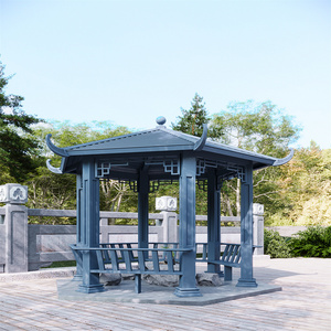 Glasswindow Professional Customization Aluminum Gazebo with Swing Outdoor Gazebo Aluminum Roof Aluminum Gazebo House