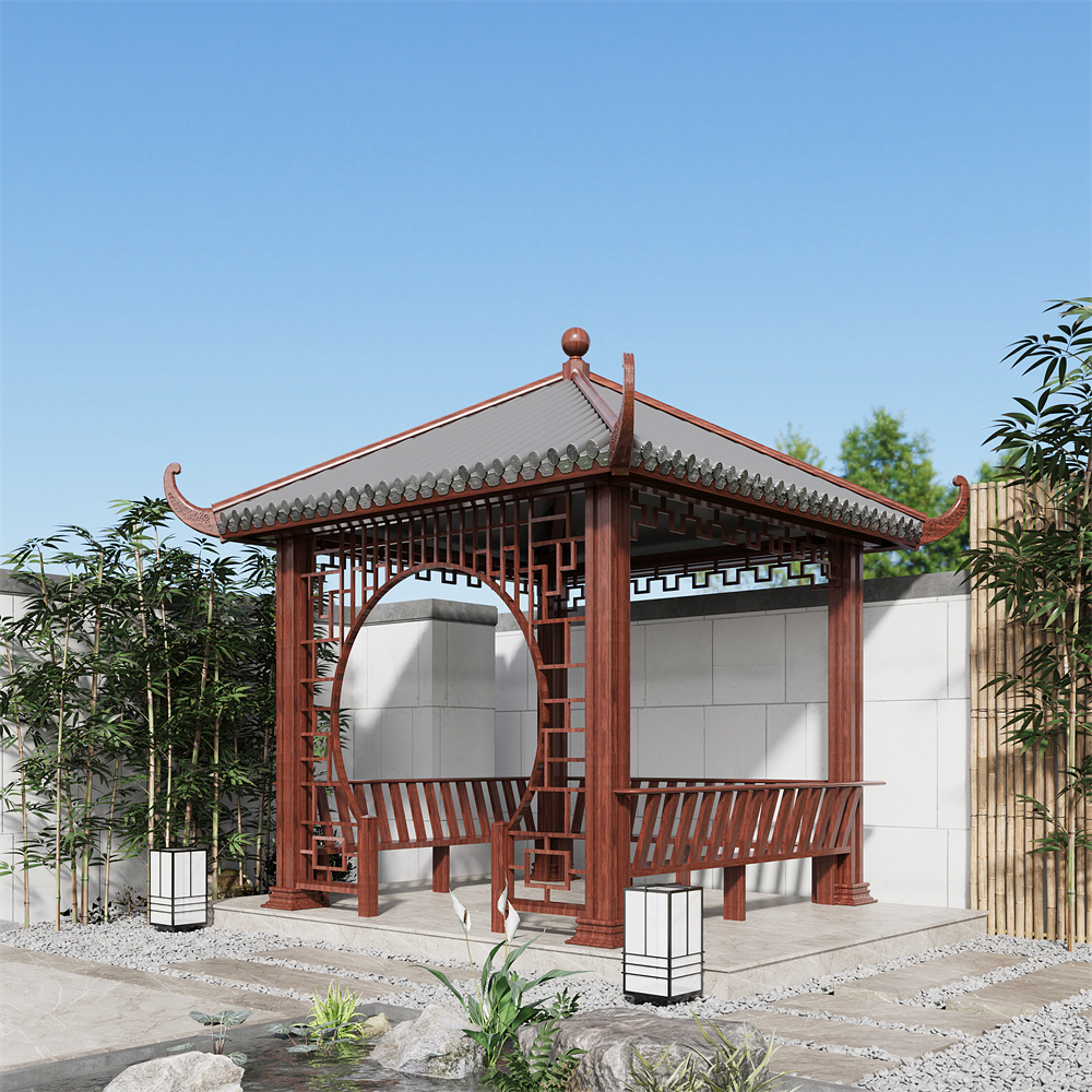 Supply Design and Installation Service for The Chinese Aluminum Gazebo Outdoor