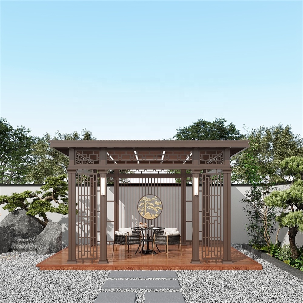 Best Selling Waterproof Pergola Aluminium Adjustable Canopy Outdoor Cover Louvered Roof Premium Patio Covers