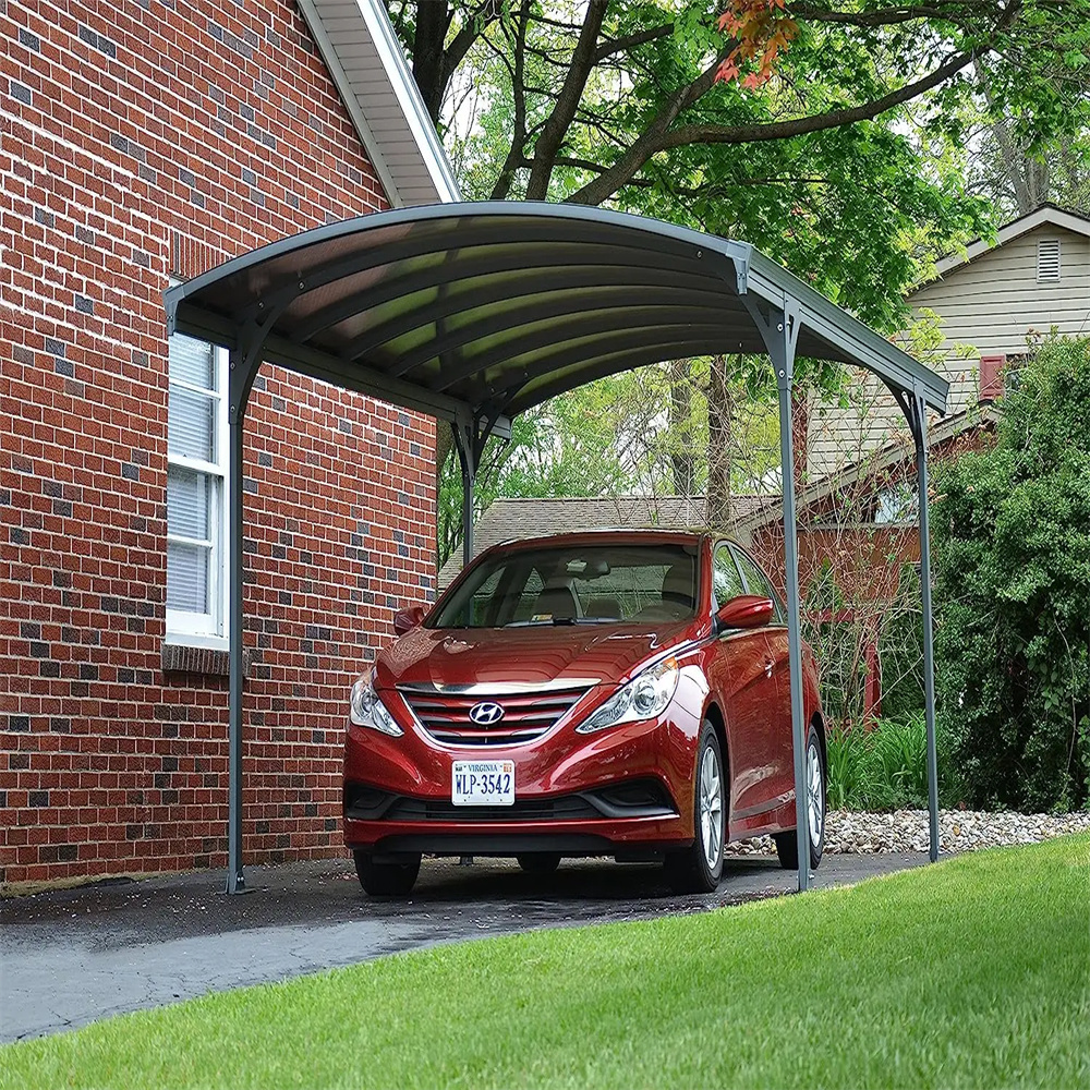 Outdoor Cable Car Garage Aluminium Sunshading Carport for Park High Grade Easy DIY Elegant Aluminium/Solid PC Home Car port