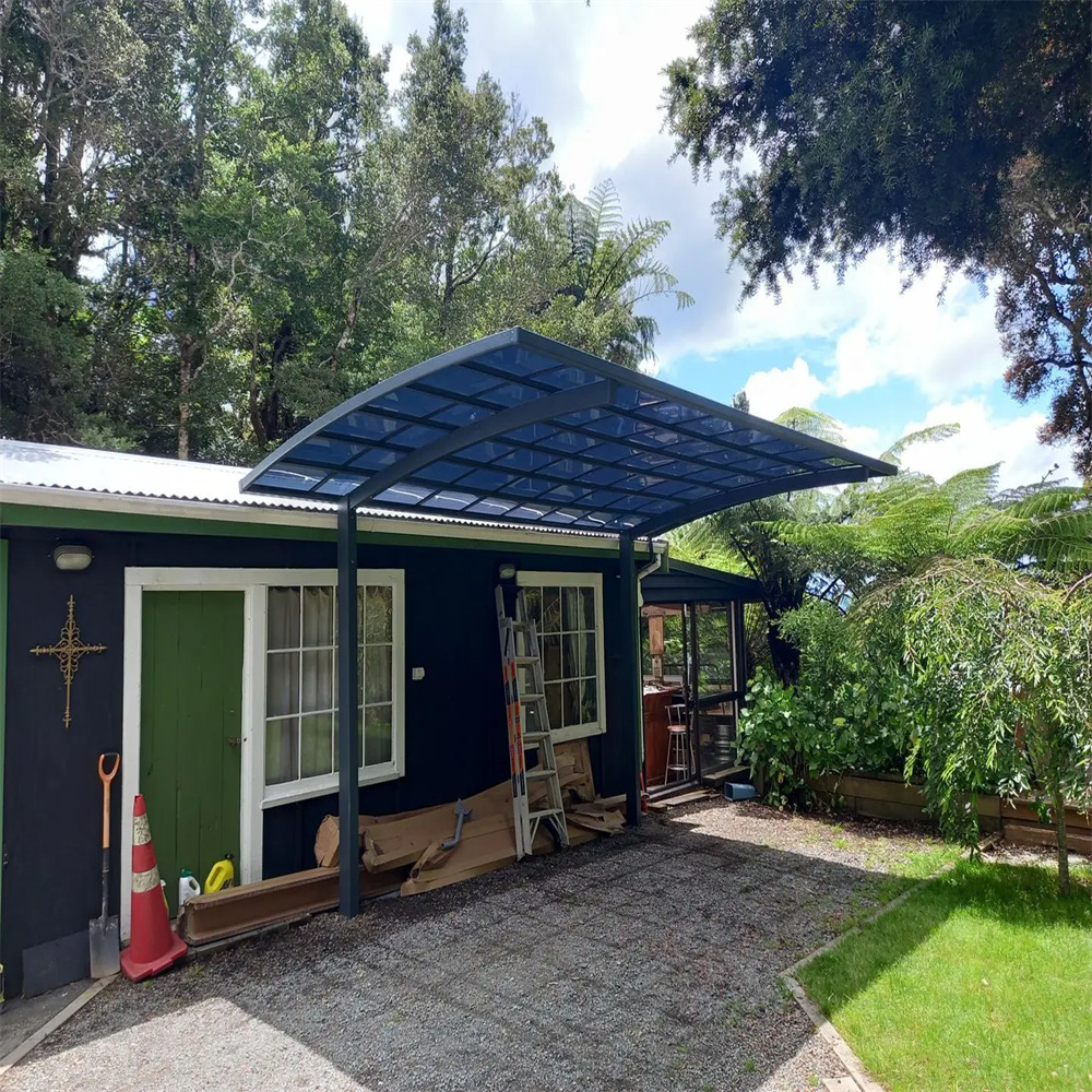 Outdoor Cable Car Garage Aluminium Sunshading Carport for Park High Grade Easy DIY Elegant Aluminium/Solid PC Home Car port