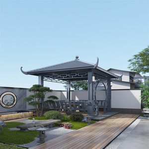 Custom Hexagonal/Quadrangle Garden Aluminum Gazebo and Chinese Pavilion for People to Rest