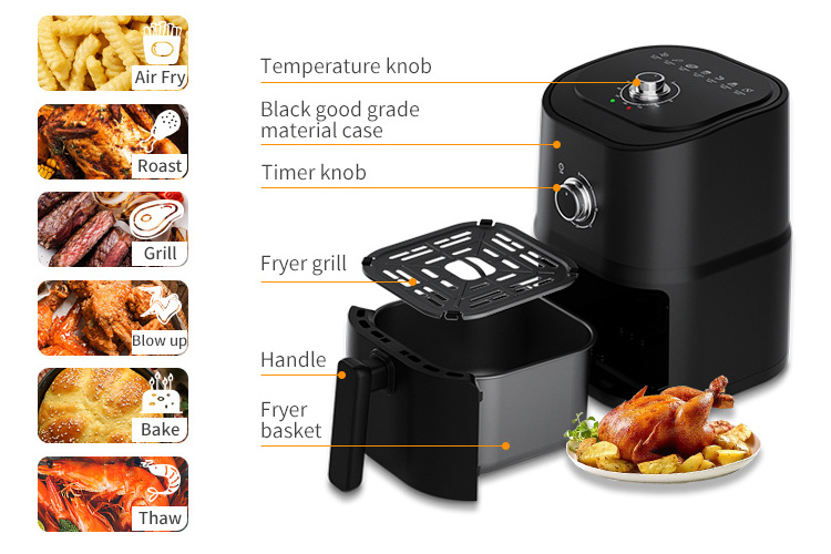 Air fryer Household new intelligent oil-free electric fryer multi-function oven integrated large capacity potato chip machine