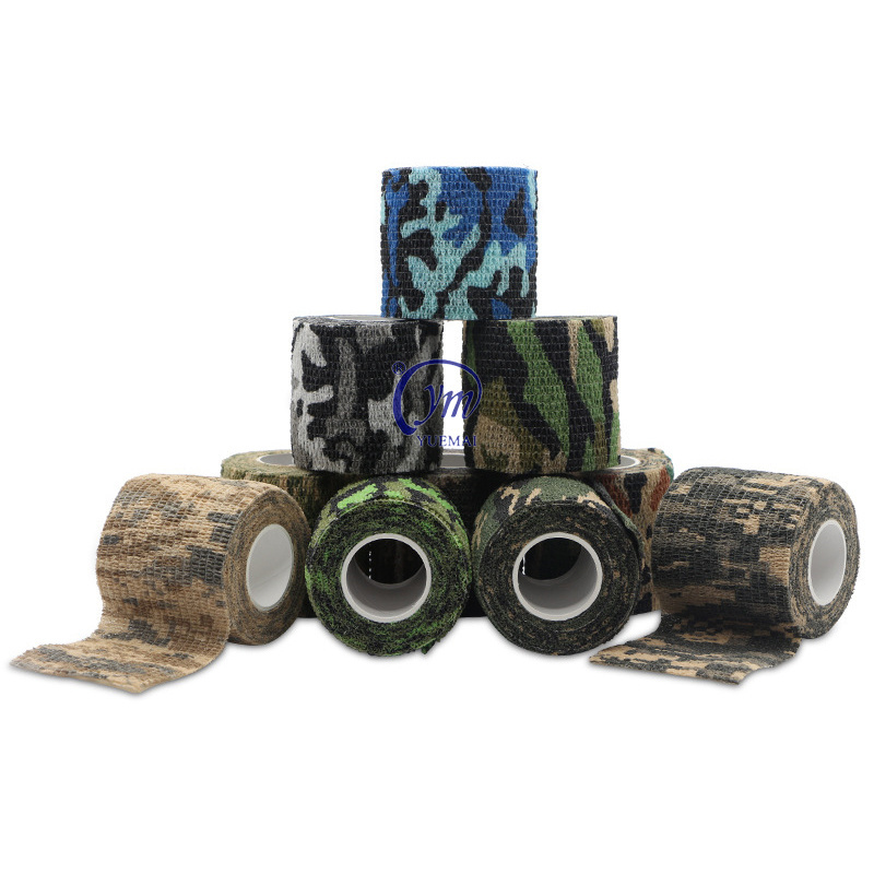 Yuemai Adhesive Free Camouflage Tape Self-adhesive Flexible Outdoor Hunting Camouflage Tape